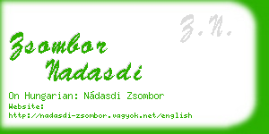 zsombor nadasdi business card